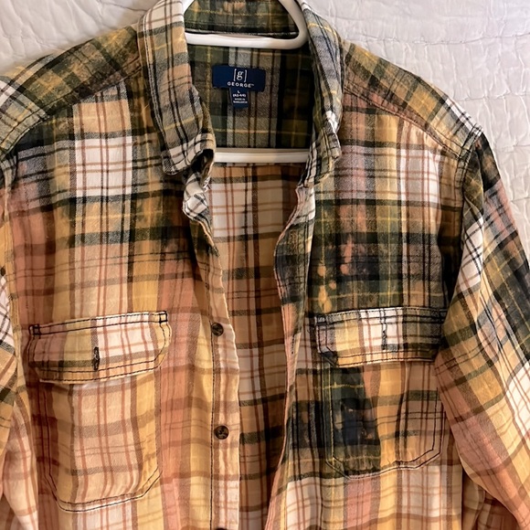 George Other - George Bleached Flannel shirt Size large